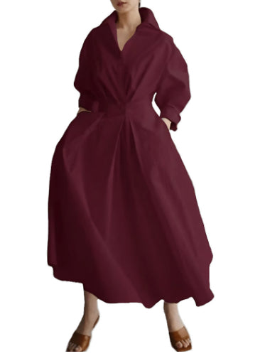 robe chemise midi élégante