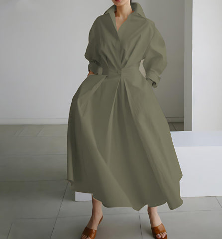 robe chemise midi élégante