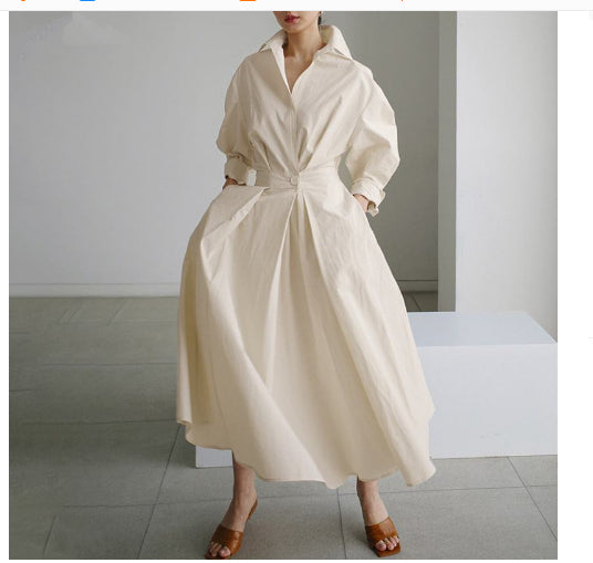 robe chemise midi élégante