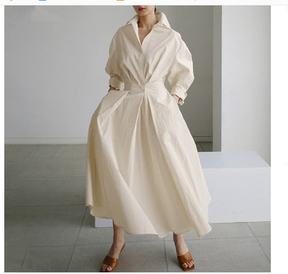 robe chemise midi élégante