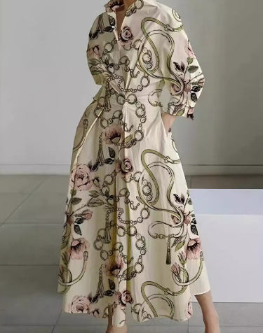 robe chemise midi élégante