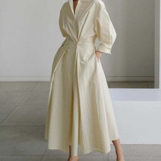 robe chemise midi élégante