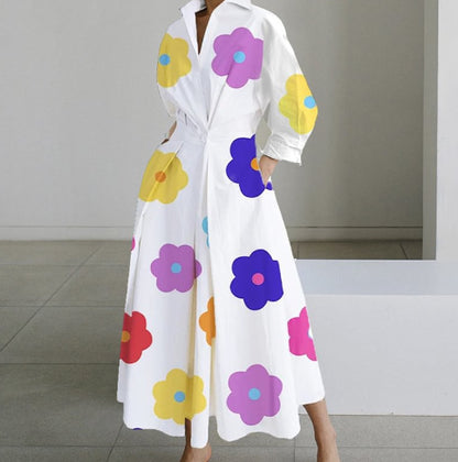 robe chemise midi élégante