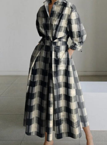 robe chemise midi élégante