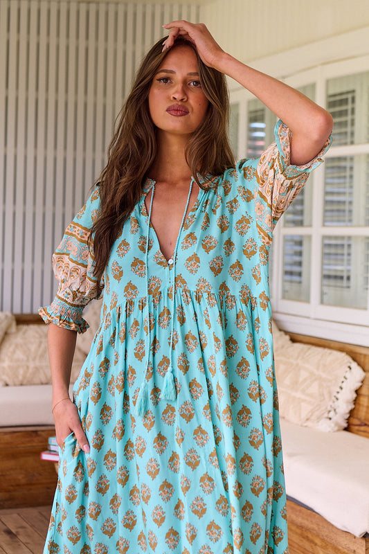 Robe d'été bohème à imprimé lanterne